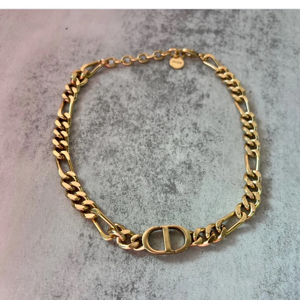 Dior Gold Chunky Chain Necklace
